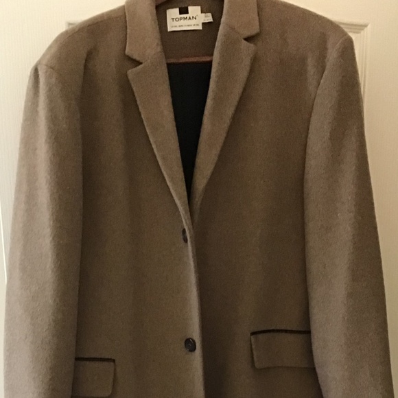 TOPMAN TAN COAT MENS - Picture 12 of 16
